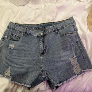 Denim shorts
